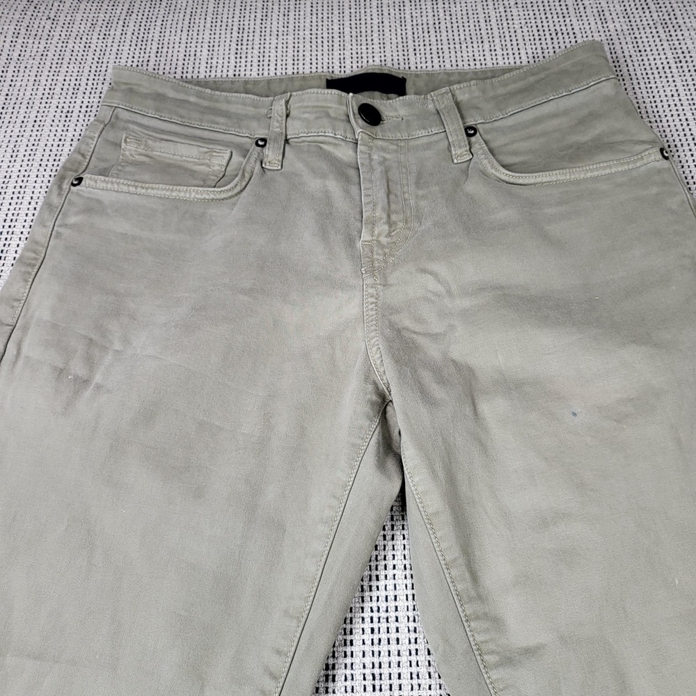 J Brand Cole Jeans‎ Mens 32x33 Green Light Wash Slim Straight Denim Pants Casual
